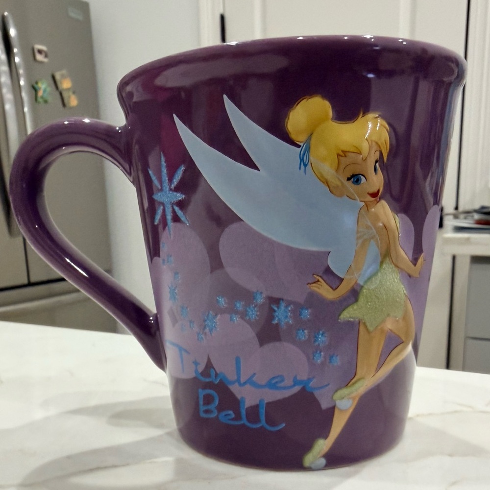 Disney Tinker Bell Mug with Purple and Blue Accents